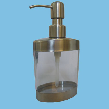 Stainless steel soap dispenser