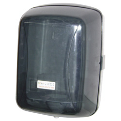 Plastic center pull tissue dispenser