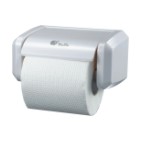 Plastic roll paper dispenser