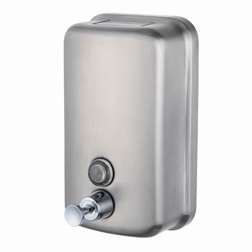 Stainless steel soap dispenser